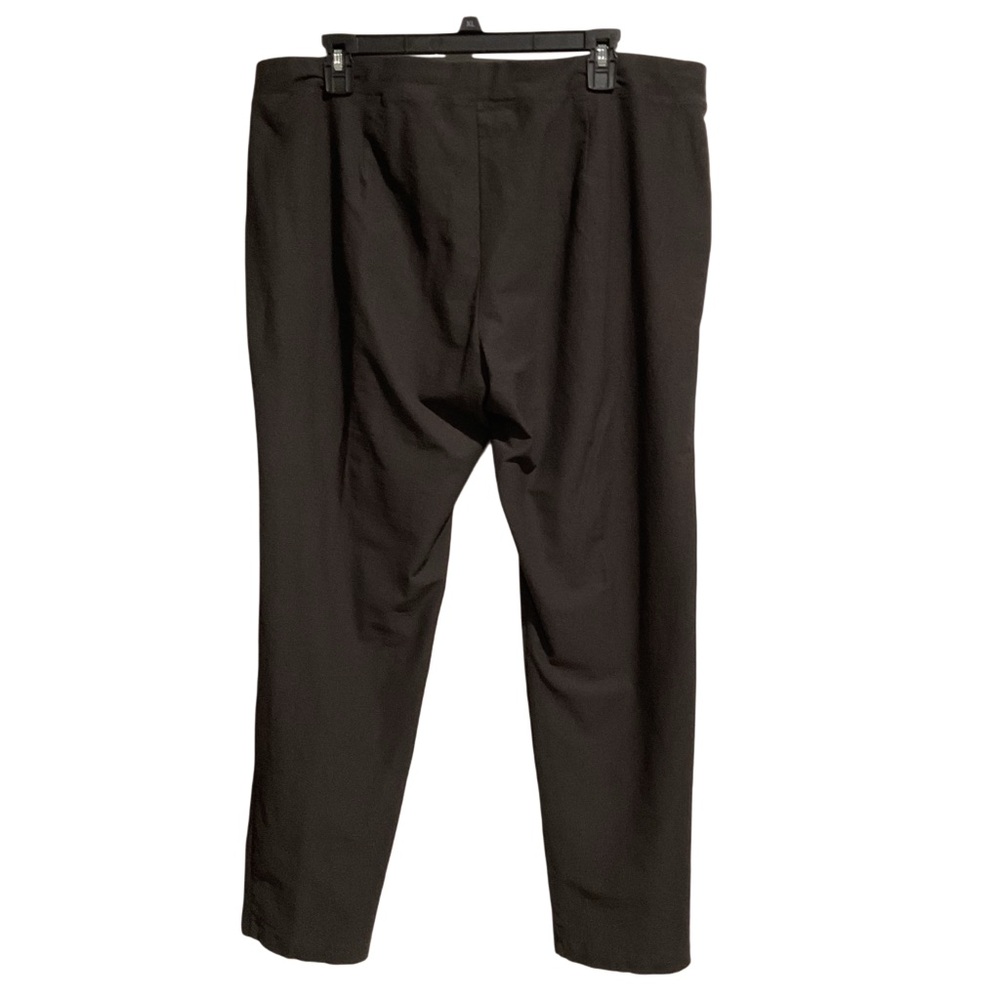Eileen Fisher Women’s Pull-On Stretch Crepe Ankle Pants Dark Gray - Picture 2 of 9